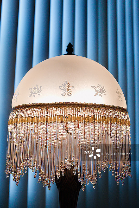 串珠古董灯罩图片素材