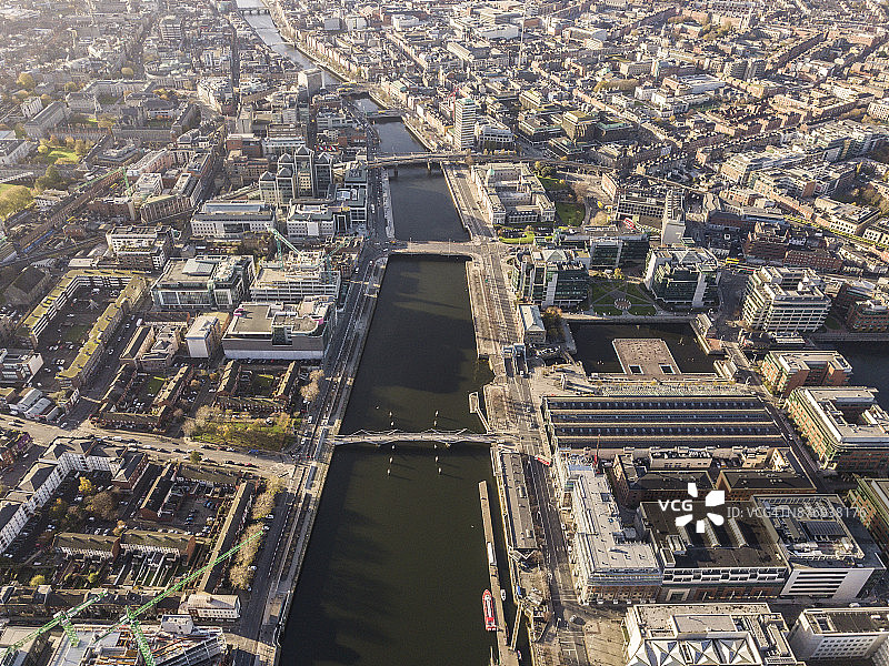 都柏林俯瞰图片素材