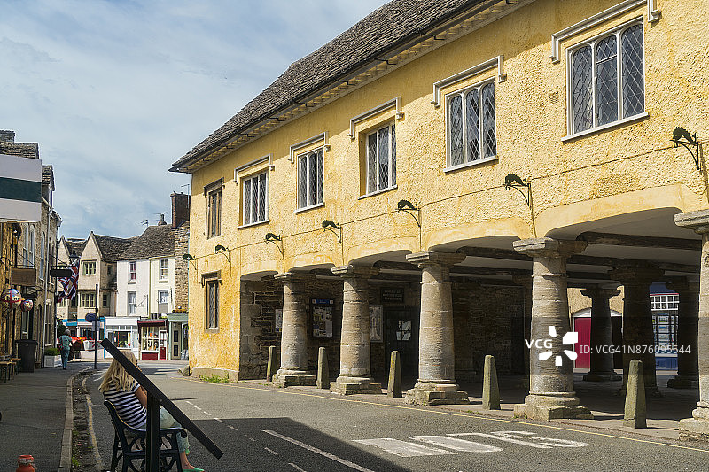 英国格洛斯特郡特特伯里古老市场大厅图片素材
