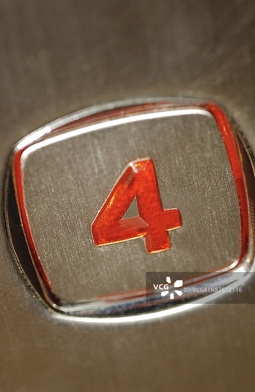 四楼电梯按钮图片素材