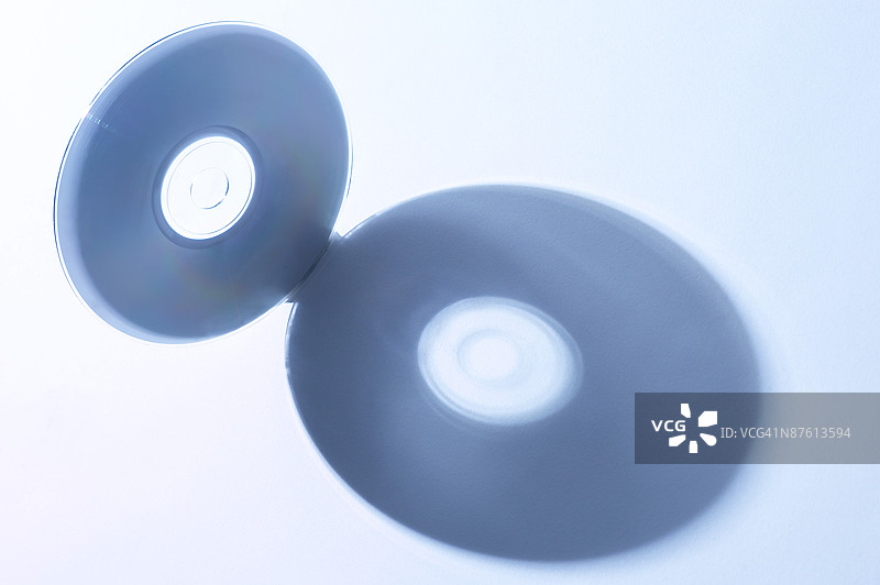 紧凑型光盘的工作室拍摄图片素材