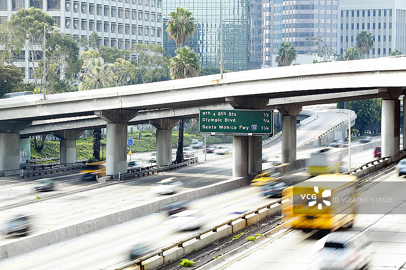 圣莫尼卡公路图片素材