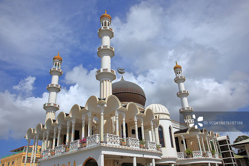 苏里南帕拉马里博凯泽大街清真寺图片素材