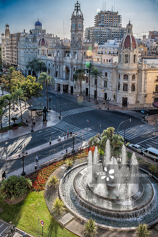 瓦伦西亚市政厅广场图片素材
