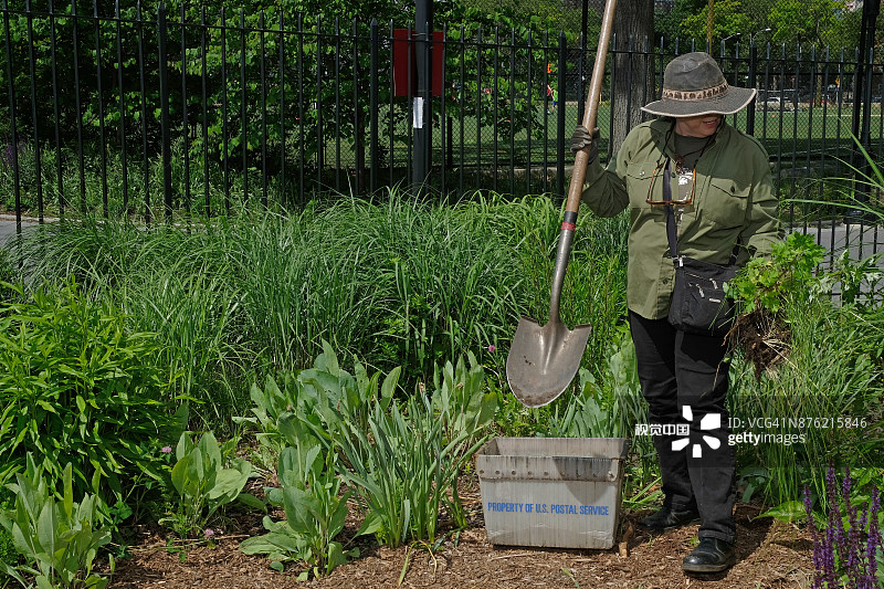 东河公园公共志愿活动中下东区生态中心的管理图片素材