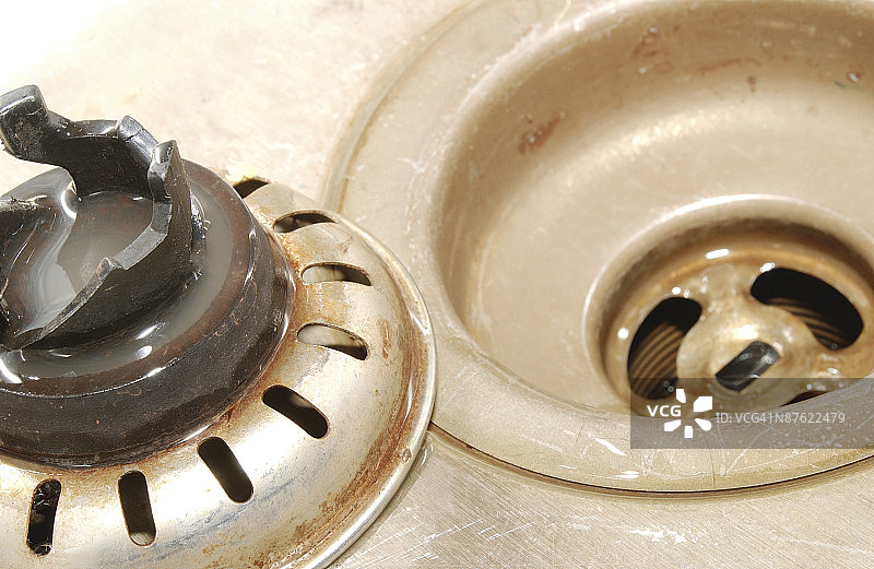 厨房水槽特写图片素材