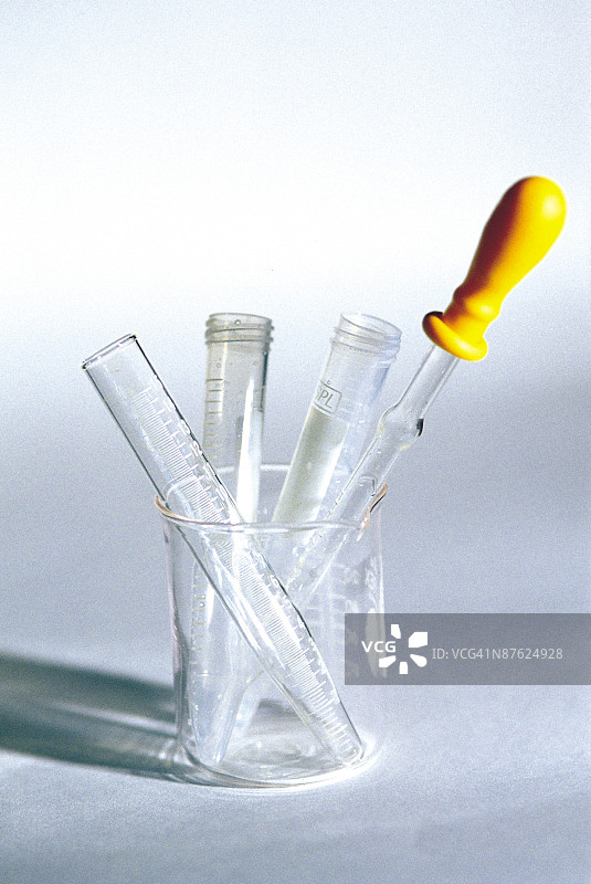 烧杯中的试管图片素材