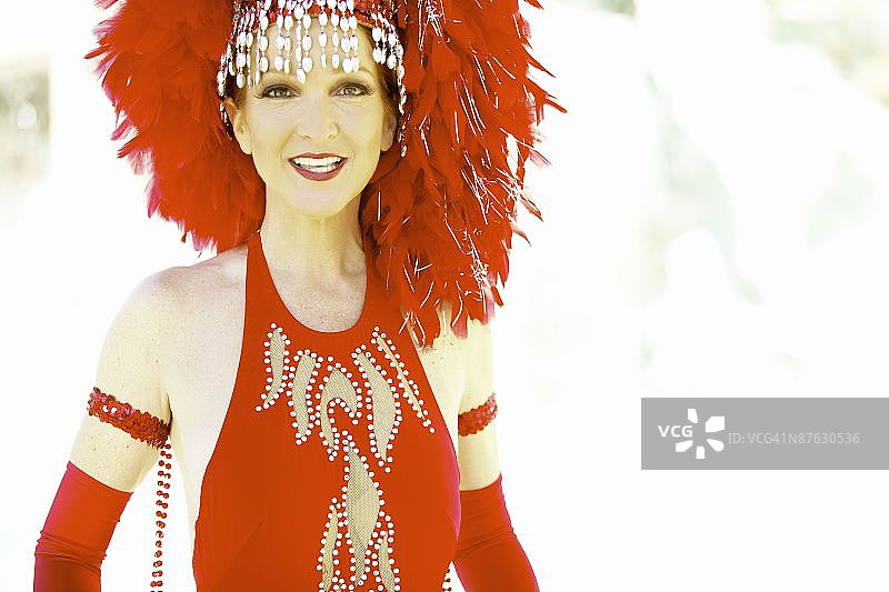 美国内华达州拉斯维加斯歌舞女郎图片素材