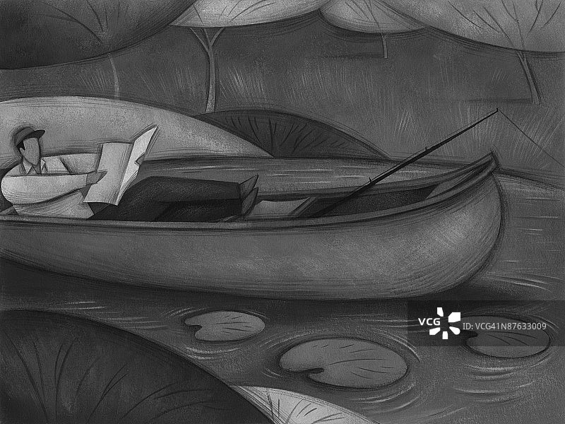 停泊在港口的船只的高角度视图图片素材