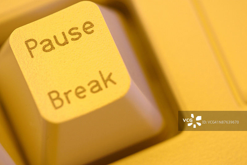电脑键盘上的暂停键图片素材