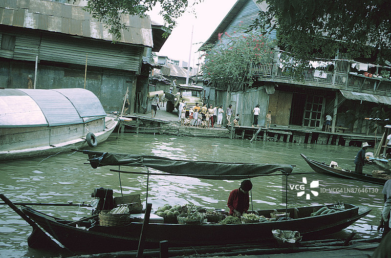 泰国水上市场图片素材