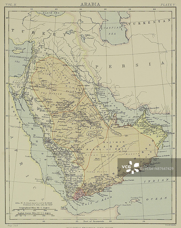 阿拉伯古地图图片素材