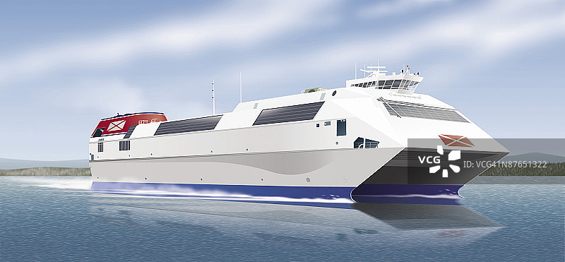 停靠在水面上的快艇图片素材