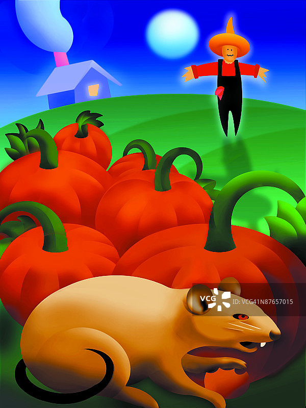 可爱的卡通老鼠图片素材