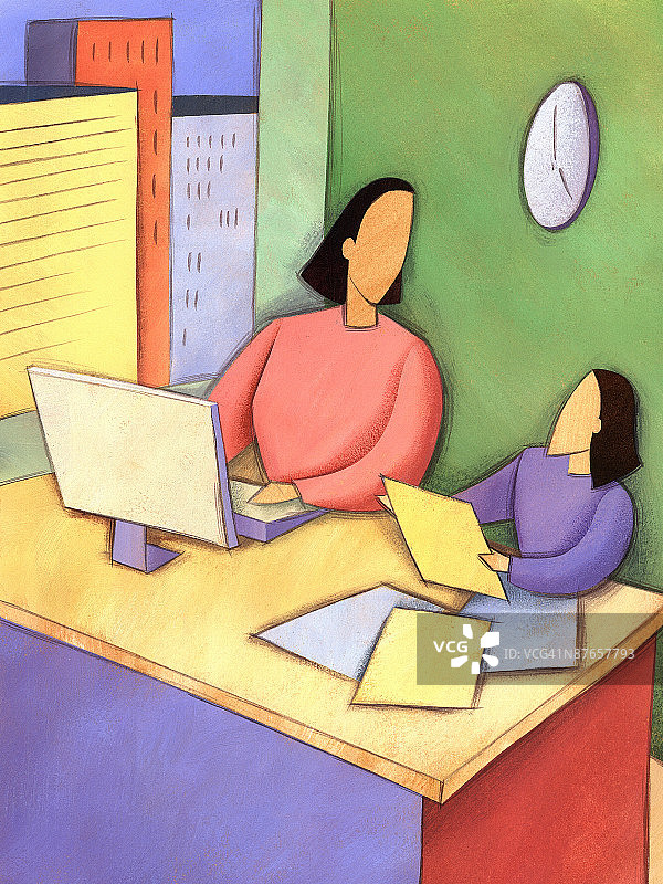 办公室工作人员图片素材