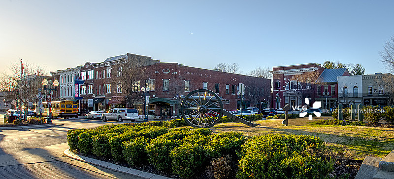 美国南部田纳西州富兰克林广场图片素材