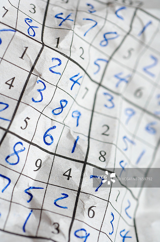 数独谜题图片素材