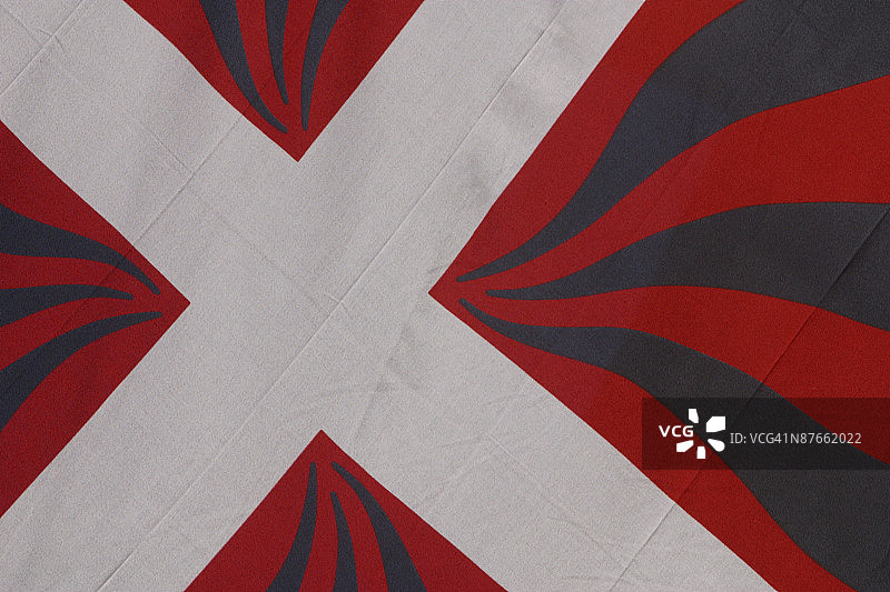 带十字架的旗帜特写图片素材