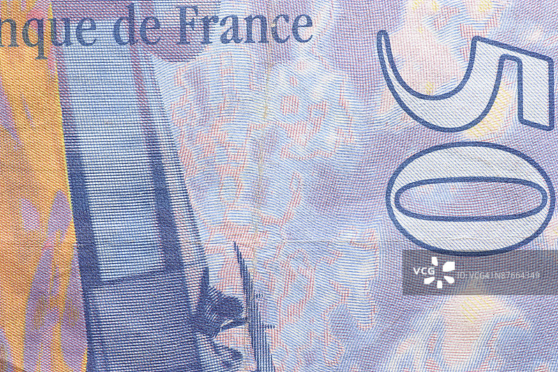 法国纸币图片素材