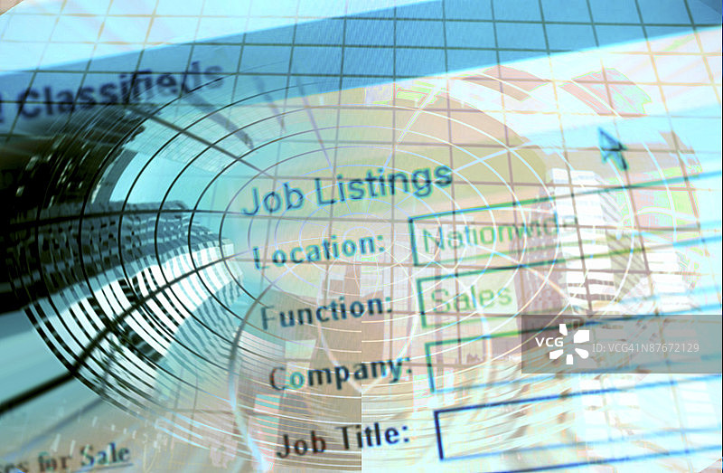 在线招聘概念图片素材