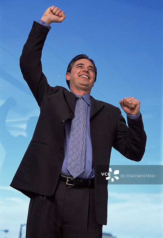 跳跃的商人图片素材