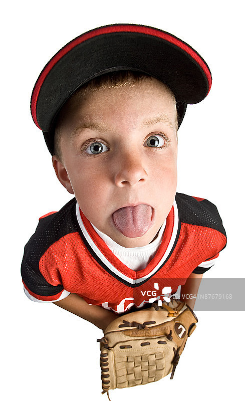 吐舌头的棒球运动员图片素材