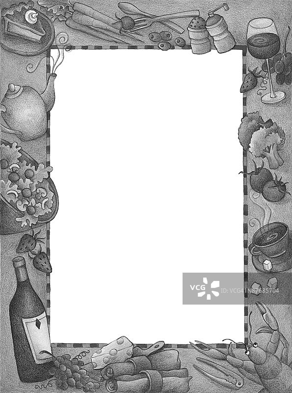 白色背景下的空相框图片素材