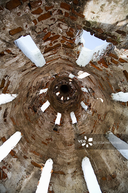 井的俯视图图片素材