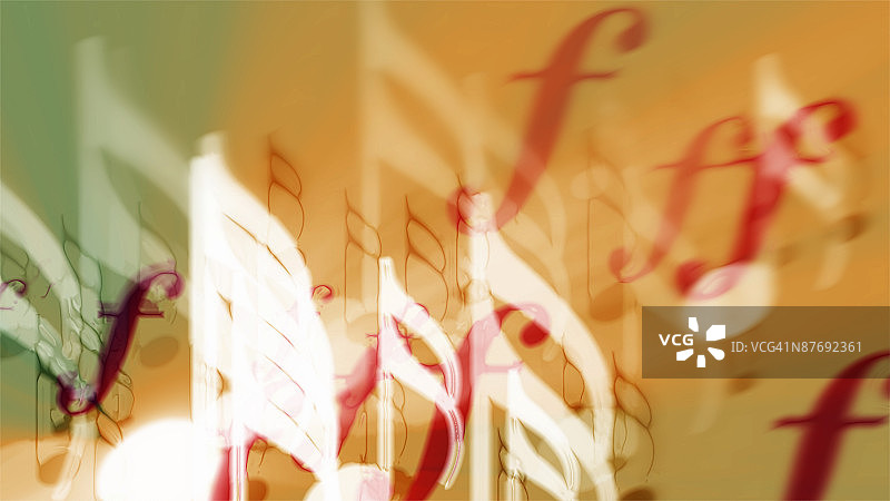 充满活力的音符图案图片素材