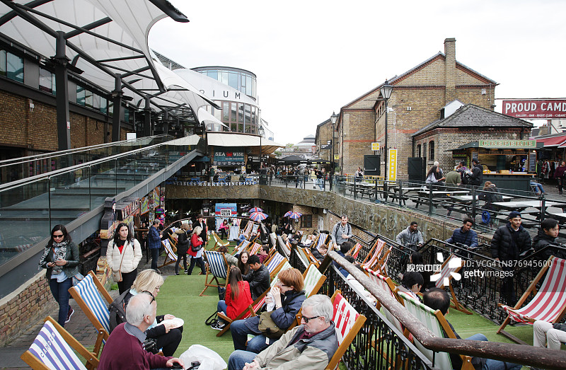 伦敦历史悠久的卡姆登市场图片素材