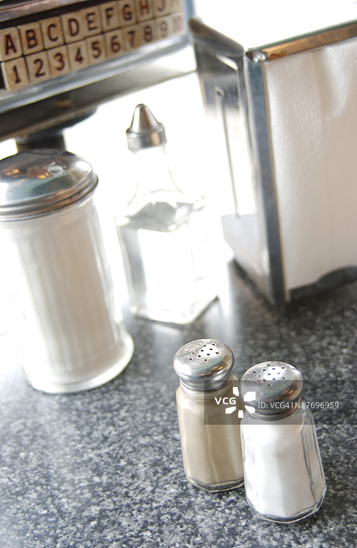 餐厅里的调味品图片素材