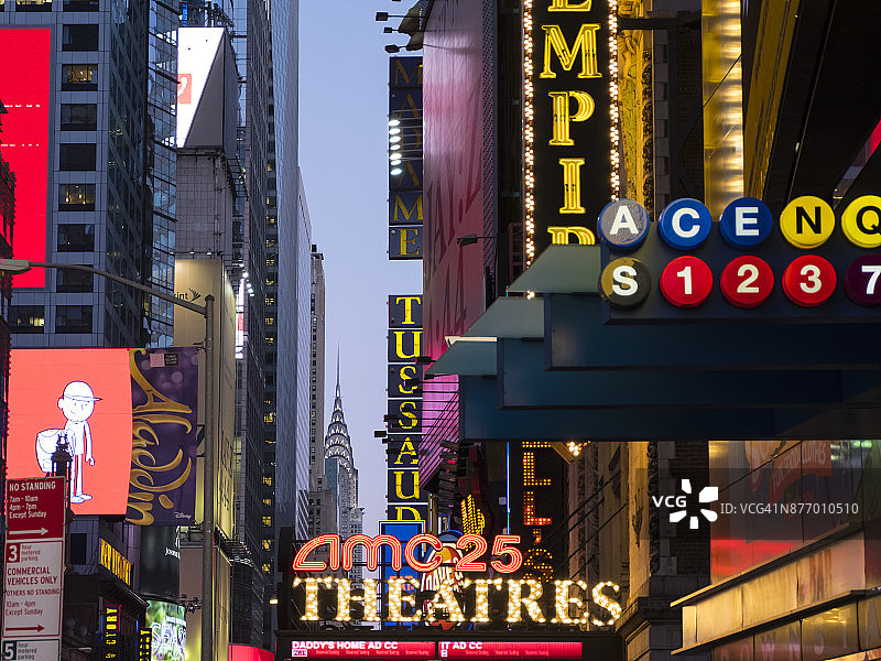 时代广场，42街图片素材