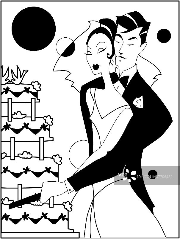 一对情侣在聚会上拥抱图片素材