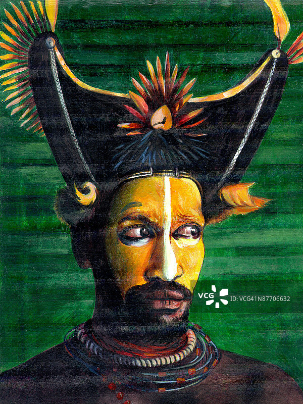 戴头巾的人图片素材