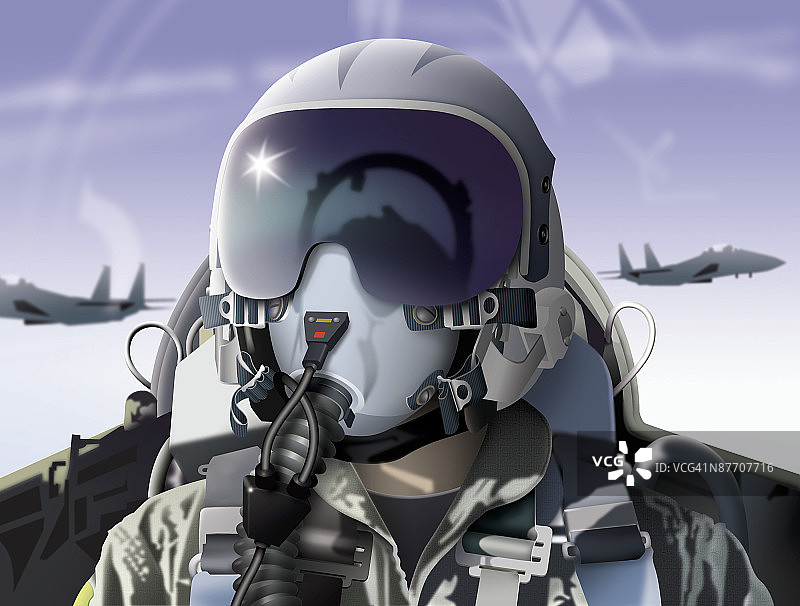 飞机上的飞行员图片素材