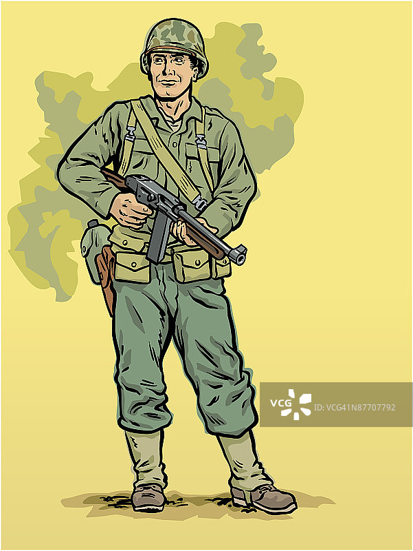 拿着枪的人图片素材