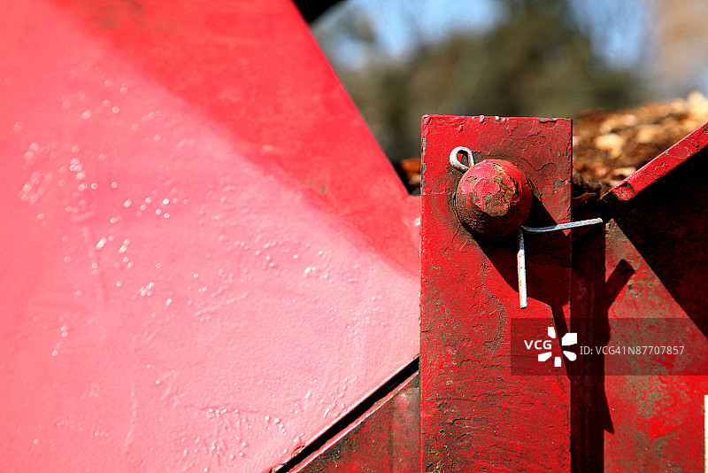 碎木机的局部照片图片素材