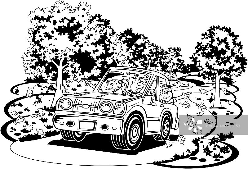 车里的人图片素材