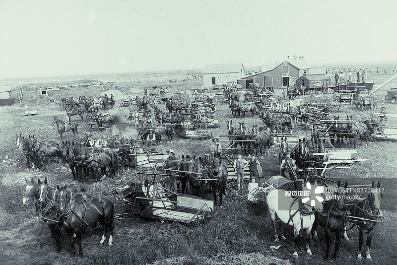 晴空下的高角度视角图片素材