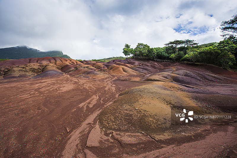 毛里求斯七色土图片素材