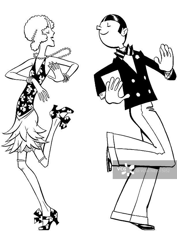 一对情侣在跳舞图片素材