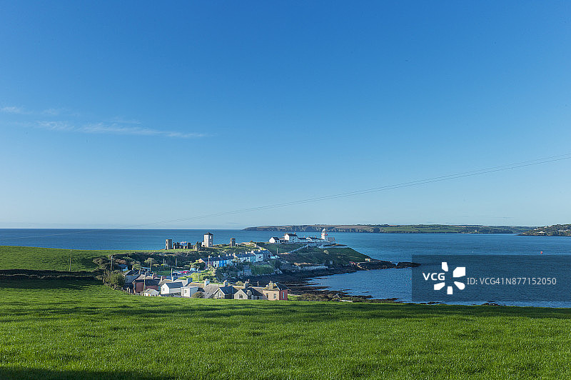 科克南部罗切斯角湾的冬季房屋图片素材