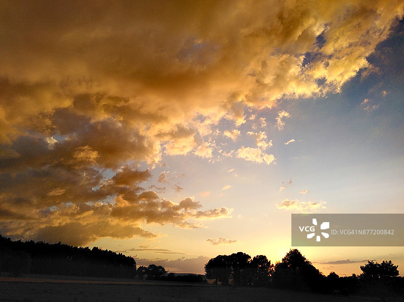 云彩类型：日落与云彩图片素材