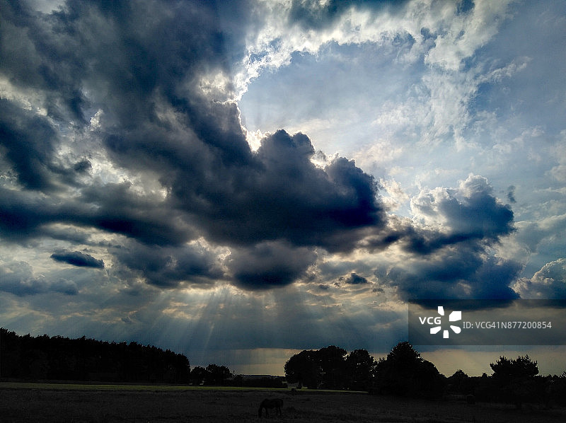 云彩类型：日落与云彩图片素材