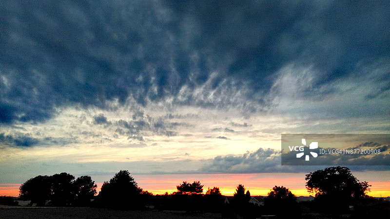 云彩类型：日落与云彩图片素材