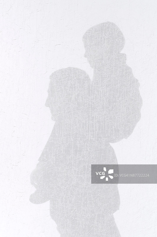 男人和男孩的剪影图片素材