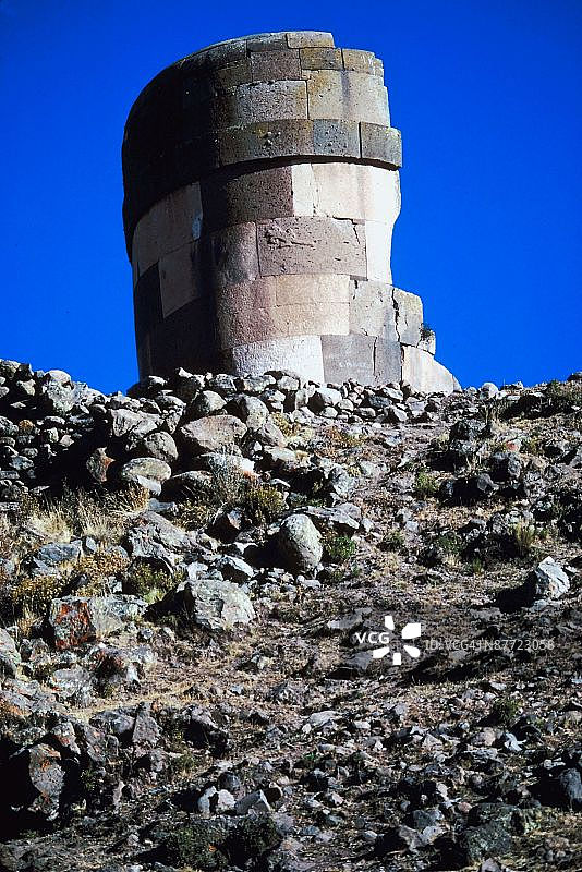 秘鲁普诺的墓冢图片素材