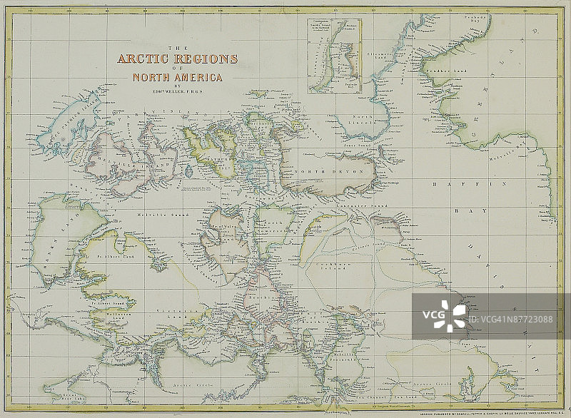 北极地区地图图片素材