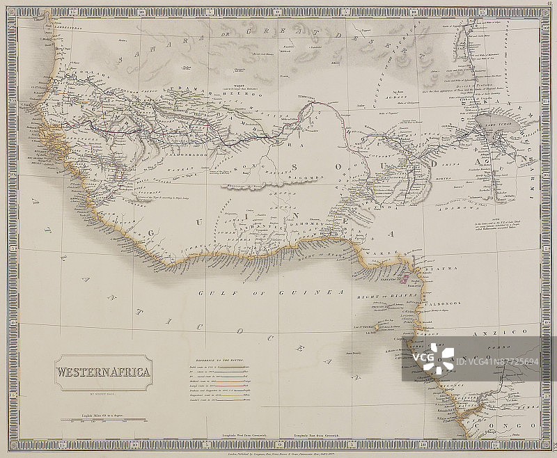 非洲西海岸地图图片素材