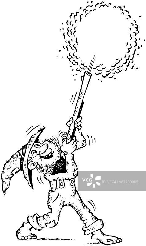 拿着棍子的男孩图片素材